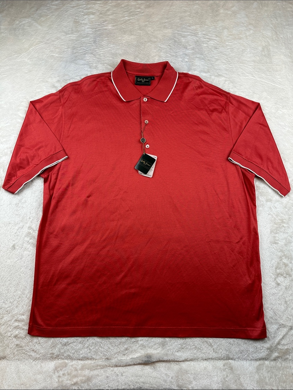 NWT Bobby Jones Collection Polo Shirt XL Coral Performance Golf 51100200N